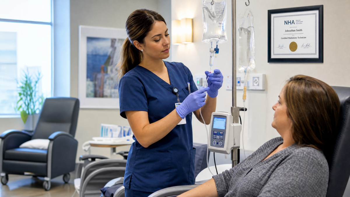 Phlebotomist to IV Professional Certification